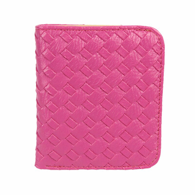 

Tailored Women Weave Pattern Coin Purse Short Wallet Card Holders Handbag BU