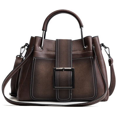 

AOILDLLI Fashion Shoulder Sac Metal Handle Casual Tote Bag Women Handbag Ladies Soft Pu Leather Bag Pin Type Women Bag Solid