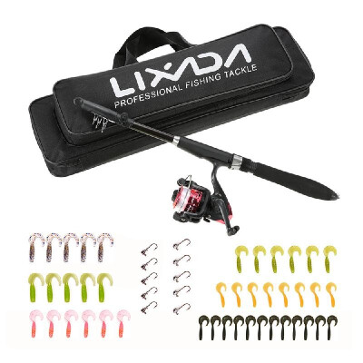 

Lixada Professional Fishing Tackle Kit Portable Lure Rod Reel Set with 16m Fishing Rod Fishing Reel Fishing Bait Suit Delicate Fi