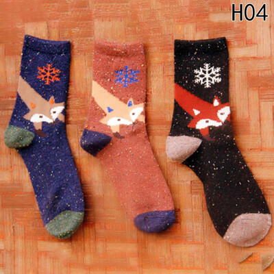 

Lady Fashion Vintage Style Knitting Warm Rabbit Hair Socks