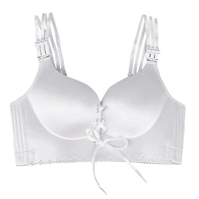 

Toponeto Womens Plus Size Adjustable Sports Extra-Elastic Breathable Lace Trim Bra