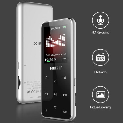 

RUIZU X16 8GB MP3 MP4 Digital Player 18 Inch Screen Bluetooth Speaker Music Player Lossless Audio & Video Player FM Radio Recordi