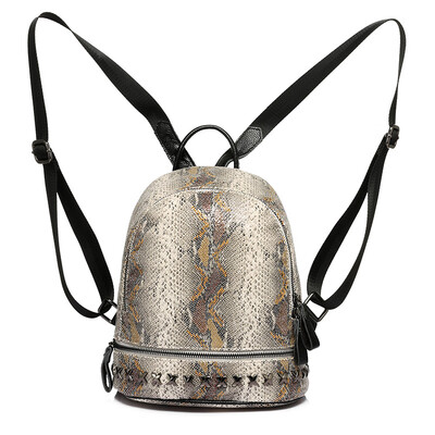 

LOVEVOOK brand fashion women backpack artificial leather serpentine school bag mini back pack female bagpack for teenage girls