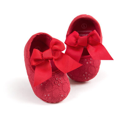 

Infantborn Baby Princess Shoes Lace Up Anti-slip Soft Bow Toldder Crib Shoes Sneakers Kids First Walker