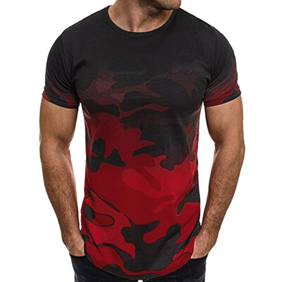 

Ombre Camouflage Print T-shirt