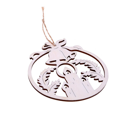 

Toponeto DIY Wooden Pendant Ornaments for Christmas Tree&Party Decorations