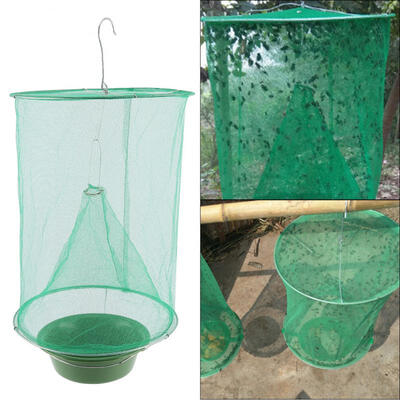 

Greensen 22533cm Reusable Hanging Fly Capture Net Flytrap Cage for Home Garden Yard