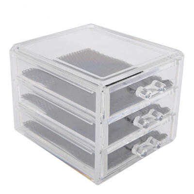 

Greensen 3 Tiers Acrylic Clear Makeup Cosmetic Holder Storage Box Case Jewelry Organizer