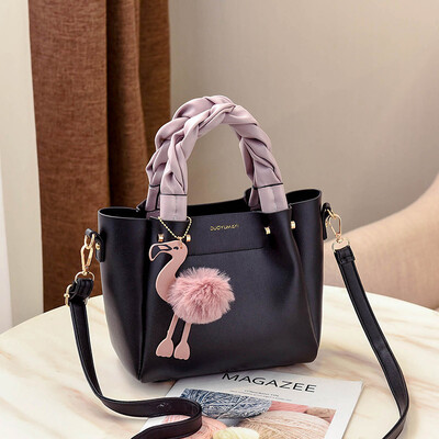 

Autumn bag woman 2018 Chao Korean version 100 handbag single shoulder bag female big bag girl slanted bag bucket bag
