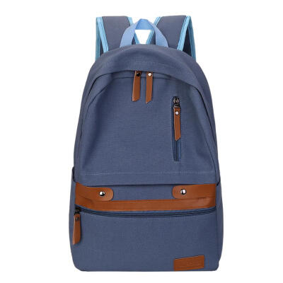 

Hit Color Travel Backpacks Women Knapsack School Bags Canvas Large Rucksack