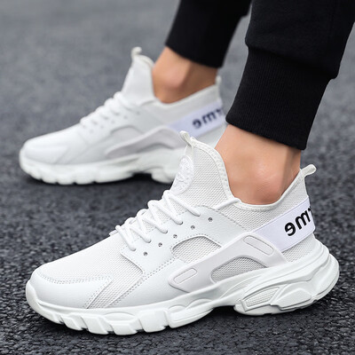 

Summer mens shoes small white mesh Korean version of the trend of mens sports&leisure breathable deodorant old tide shoes wild shoes
