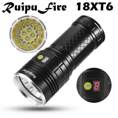 

Saidsome RuipuFire 18 x XM- T6 LED Power Digital Display Hunting Flashligt flashlight lamp