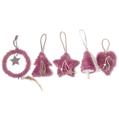 

New Hot 5PcsSet Wooden Christmas Pendants Hanging Decorative Ornaments For Holiday Seasonal Home Decor Xmas Tree Hanging Ornament