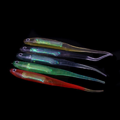 

Lixada 5Pcs 10cm 3g 3D Rainbow Needle Fish Lures Soft Bait Aluminum Foil Embedded Fishing Tackle