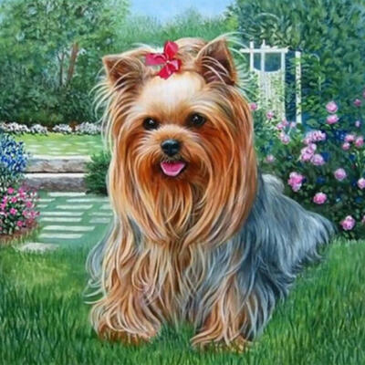 

5D DIY Full Drill Diamond Painting Lovely Dog Cross Stitch Embroidery Kit
