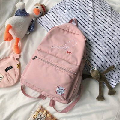 

Schoolbag Woman Korean version of ulzzang high school students in junior high school inswind backpack ancient feeling simple shoul