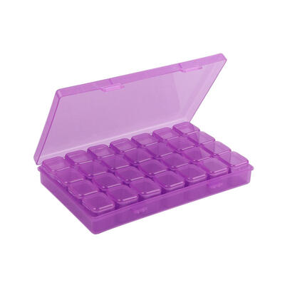

28 Grids Storage Boxes Plastic Nail Art Tools Jewelry Case Organizer Holder