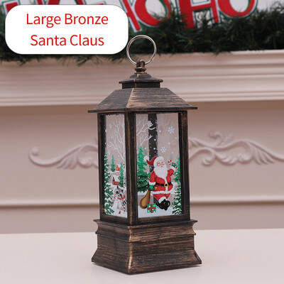 

NeillieN Retro wind lamp Santa Claus decoration Christmas LED lighting Candlestick lampChristmas gifts LED Nightlight