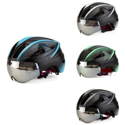 

Kids Bicycle Helmet with Goggles Riding Road MTB Bike Cycling Helmet Lens Safety