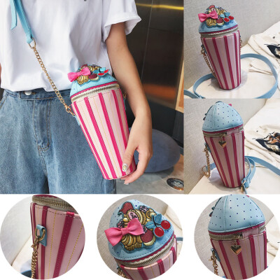 

Tailored Fashion Women Ice Cream-Like Leather Crossbody Bags Weird Bag Cute Shoulder Bags