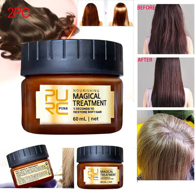 

Siaonvr 2PC Hair Detoxifying Hair Mask Advanced Molecular Hair Roots Treatmen Recover