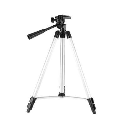 

STB-3110 35-102cm Aluminum Alloy Tripod Portable Lightweight Travel 3-sections Stand wPhone Holder 14" Screw Hole for Projector