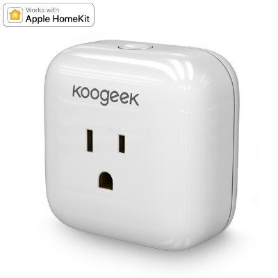 

Koogeek Home Smart Plug Wi-Fi Enabled Works with Apple HomeKit Support Siri Voice Control Schedule Timer Monitor Power Consumption