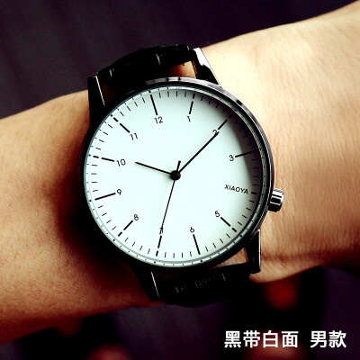 

Womens watch fashion trend waterproof quartz female watch belt student Korean version of the simple atmosphere male watch co