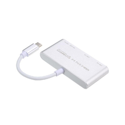 

USB C USB 31 Type C HUB with Card Reader 5 in 1 USB-C Hub Type-c OTG Hub Combo USB30 Multi Spliter for Macbook Pro AirSliver