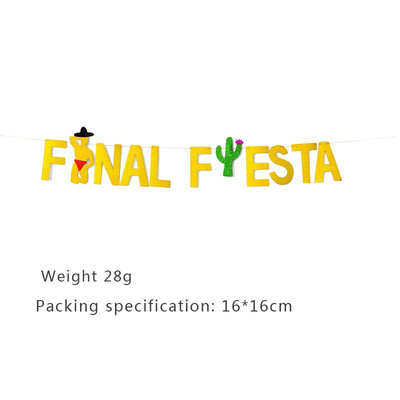 

FUNNYBUNNY Cactus Banner Single Girl Mexican Theme Party Banner Christmas Banner Happy Birthday Party Decorations Adult