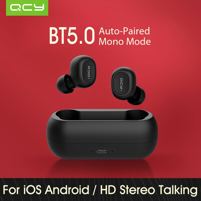 

Xiaomi QCY T1C Youth Version Mini Dual V50 Wireless Earphones BT Earphones 3D Stereo Sound Earbuds with Dual Microphone&Charg