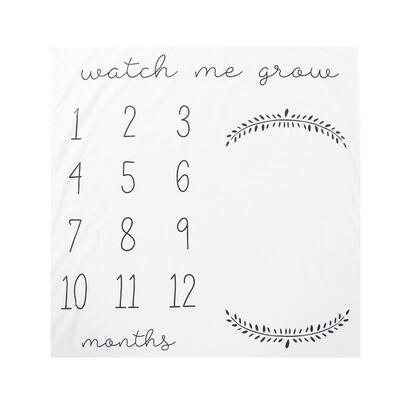 

Newborn Baby Calendar Photography Blanket Number Printed Props Background
