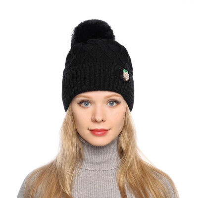 

Tailored Fashion Women Curling Baseball Cap Hat Winter Warm Knitted Ball Cap