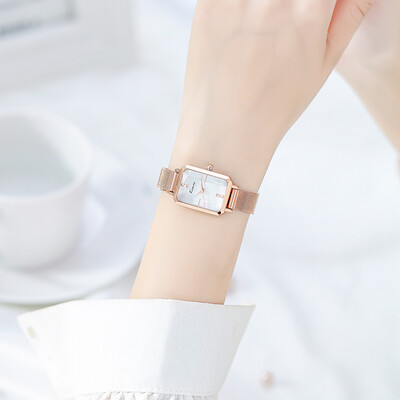 

Light&extravagant small watch woman ins square simple temperament lady watch famous brand authentic fashion 2019 new model
