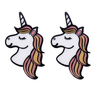 

Trend Cute Mermaid Delicate Personality Colorful Unicorn Earrings Woman Girls Unicorn Earrings Stud Cartoon Horse Jewelry