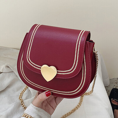 

Summer women 2019 new tide Korean tide foreign gas chain saddle bag fashion Joker shoulder Messenger bag