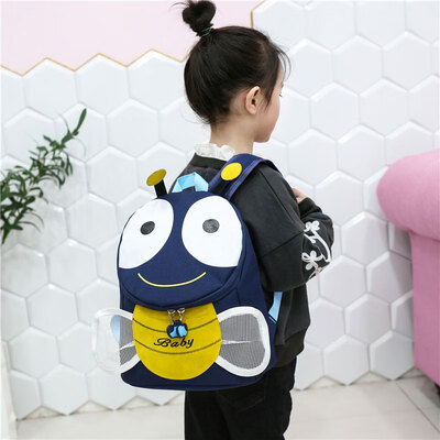 

Little Bee Bag Kindergarten Shoulder Childrens Bookbag Baby Cartoon Backpack Travel Lovely Light Infant Tide