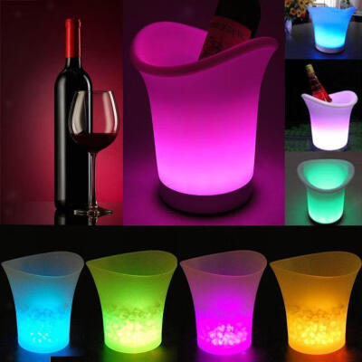 

LED COLOR ICE BUCKET - GLOWING WINEBEERBOTTLE COOLER - REMOTE CONTROLLED