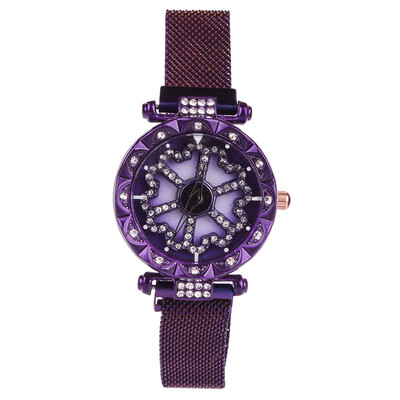 

Time to run magnet magnet strap ladies diamond watch student quartz watch