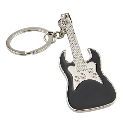 

Zine Alloy Key Chain Musical Instrument Guitar Key Pendant