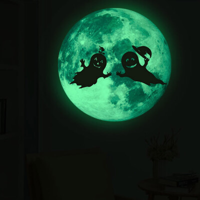 

〖Follure〗Creative Luminous Moon-shadow Wall Sticker Halloween Decoration Sticker Ghost