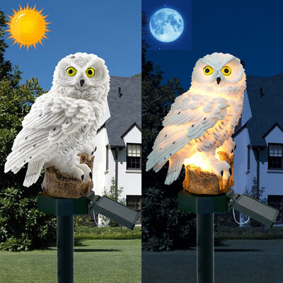 

〖Follure〗2PCS LED Garden Lights Solar Night Lights Owl Shape Solar-Powered Lawn Lamp