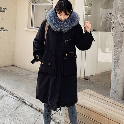 

Tailored Fashion Outerwear Long Sleeve Hooded Jackets Cotton-padded Pockets Coats