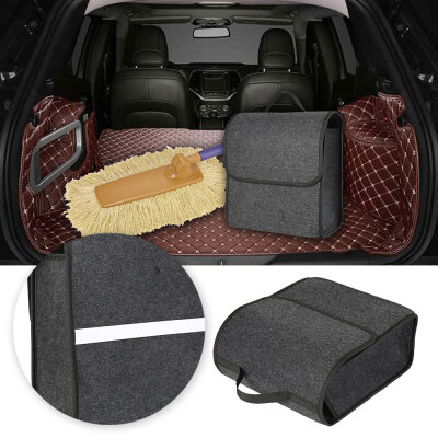 

Grey Anti Slip Car Felt Storage Bag Organiser Case Tool Bag 30x16x29cm