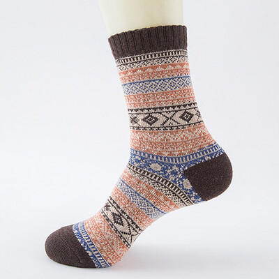 

Winter Thick Warm Stripe Wool Socks Casual Calcetines Hombre Sock Business Male Socks