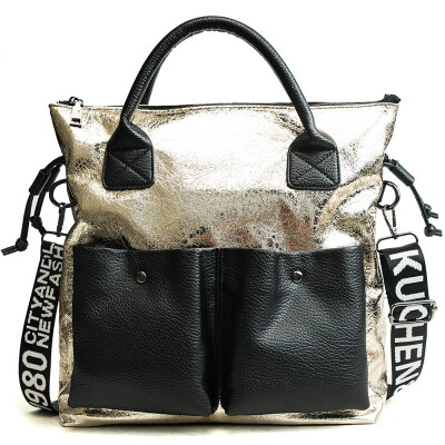 

Large Capacity Women Bags Fashion Shopping Bag Double Pocket Girl Casual Tote 2018 Young Lady Handbags Shoulder Bag