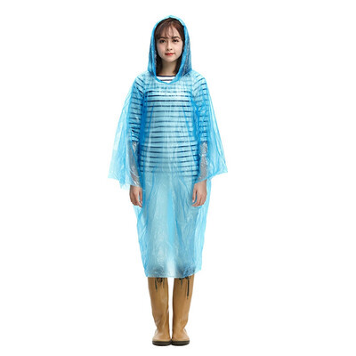 

Plastic Rain Cover Portable Rainwear Disposable Transparent Raincoat Waterproof Rain Hooded Ponchos Outdoor Tools