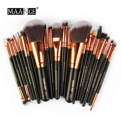 

Gobestart Wooden Makeup Brush Set tools Make-up Toiletry Kit Make Up Brush Set 22Pcs