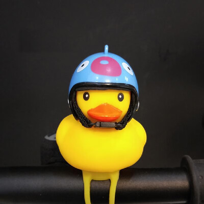 

Cute Little Yellow Duck with Helmet LED Light for Bike Motorcycle