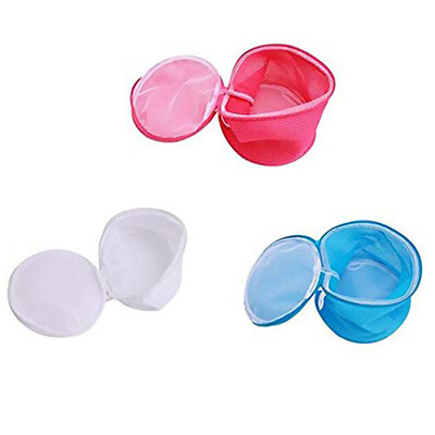 

Multi Color Ladies Bra Laundry Assistance Space Savings Cylinder Holder Underwear Net Wash Basket Bag